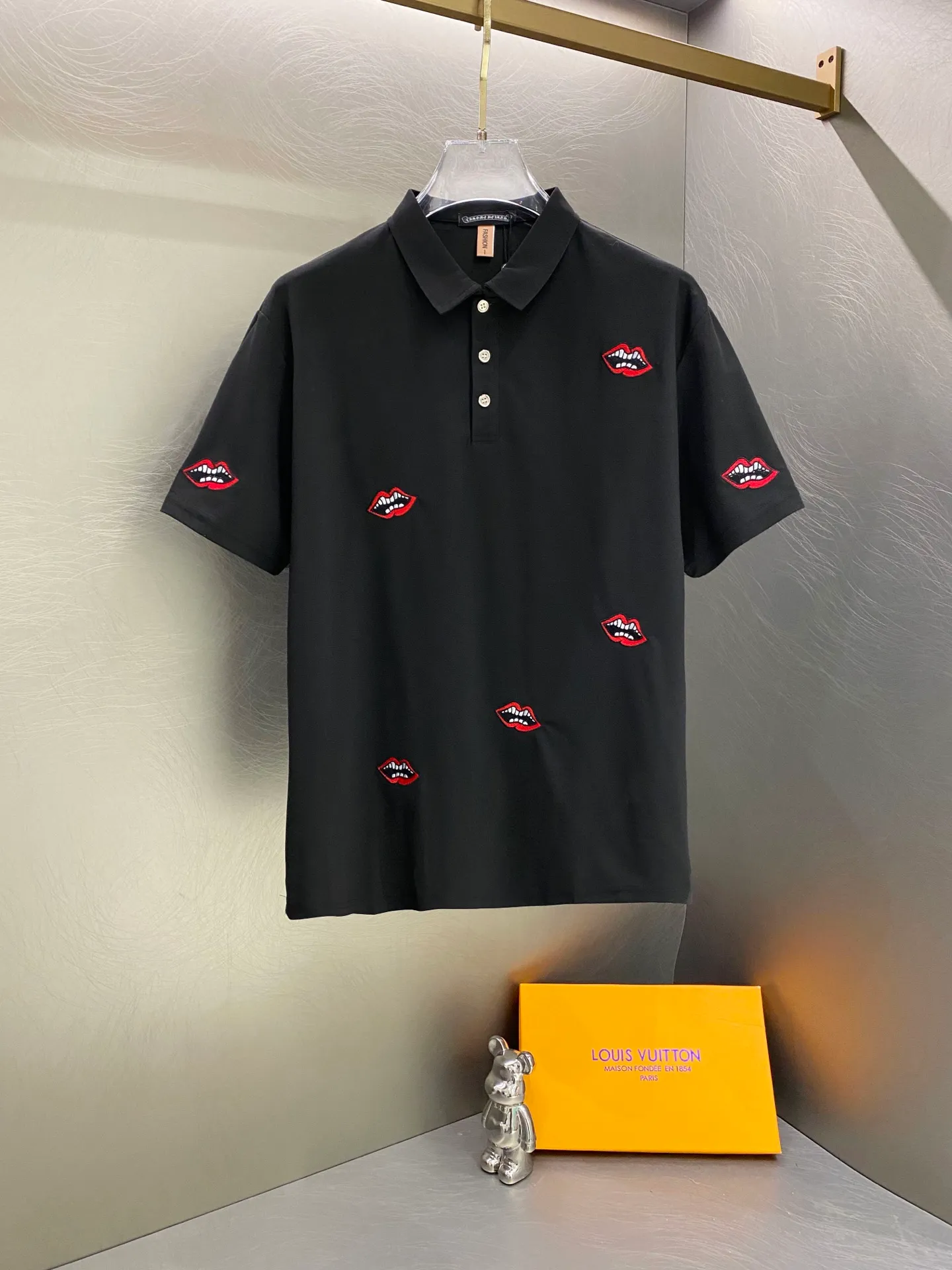 100 CH polo T g ！ Quality ！ ，（ - - - ， ） ，Classic ， ， ！ ：Black Size：M L XL